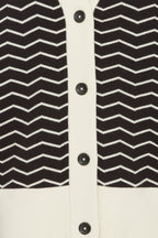 Otari Zig-Zag Cardigan, Black Mix