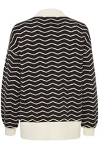 Otari Zig-Zag Cardigan, Black Mix