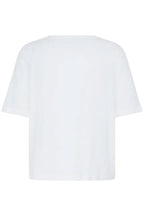 Palora V-Neck Tee Shirt, Marshmallow