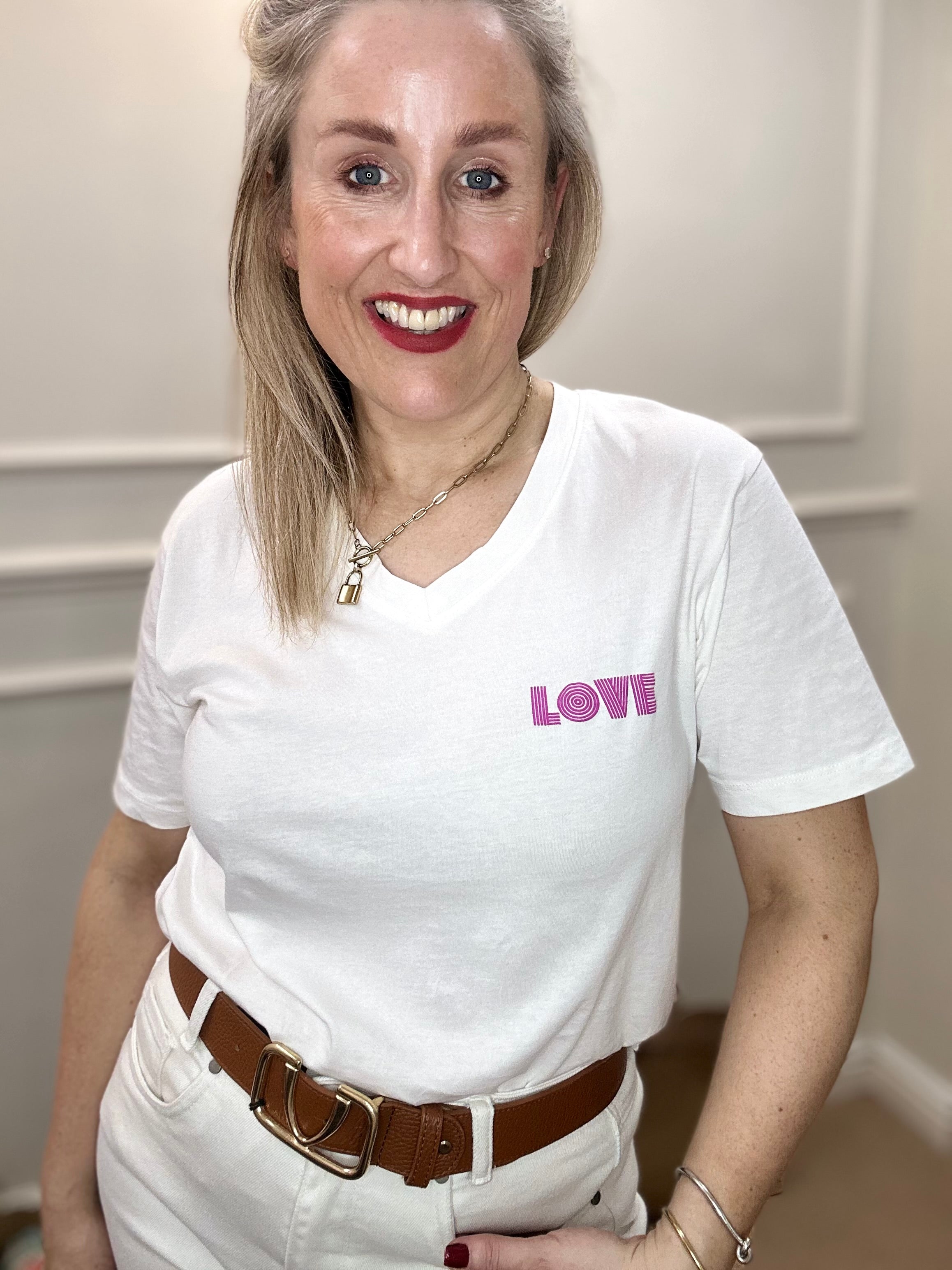 Paulina Love Tee Shirt, Ice