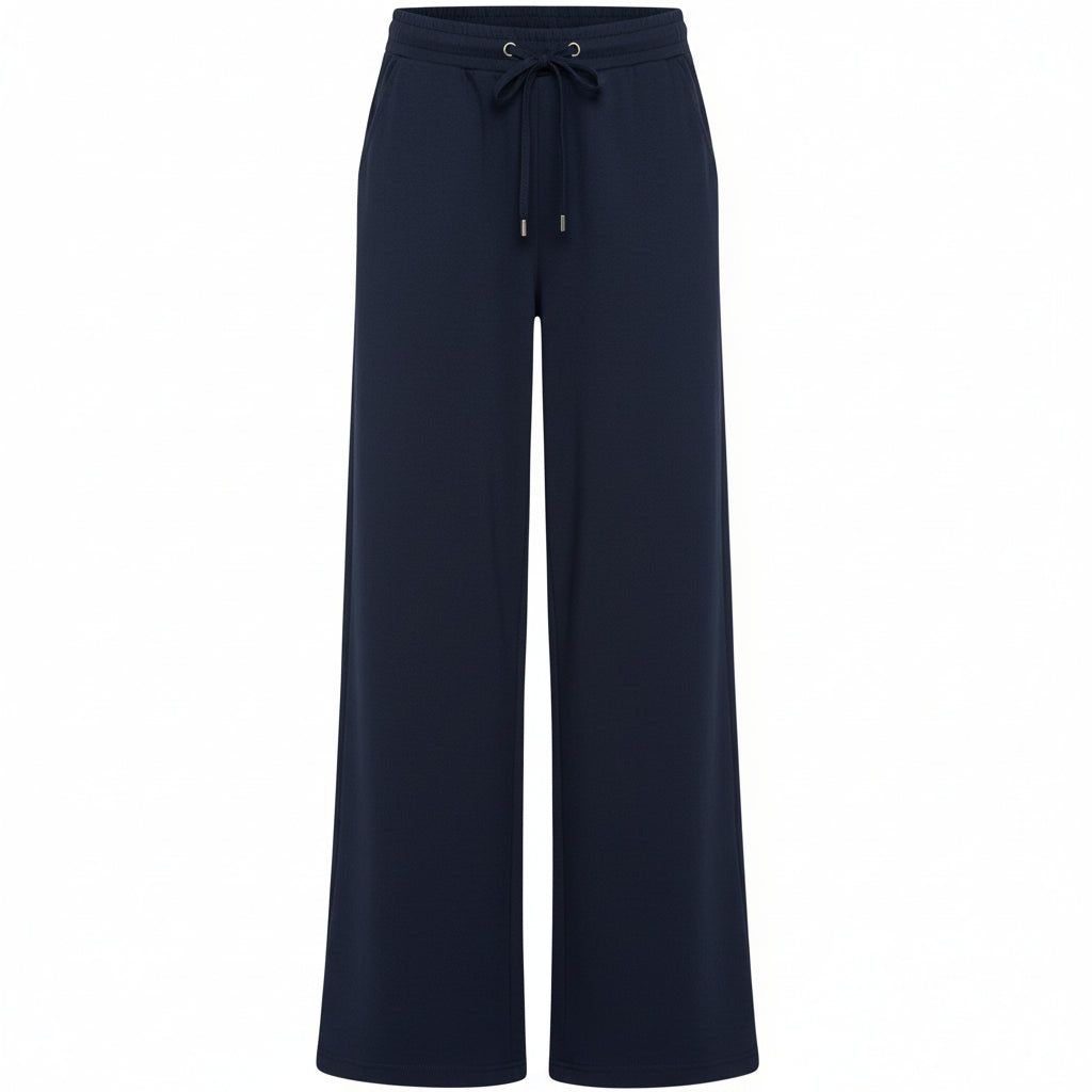 Pusti Wide Logo Pants, Copenhagen Night Blue