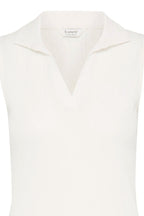 Saimi Polo Top, Marshmallow