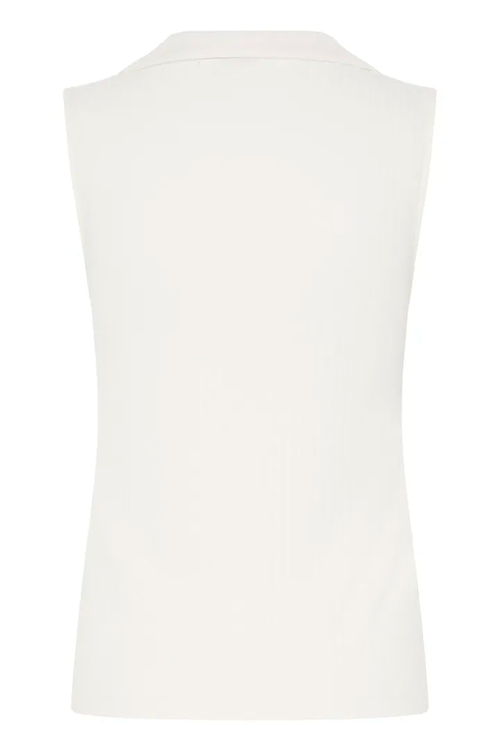 Saimi Polo Top, Marshmallow