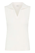 Saimi Polo Top, Marshmallow