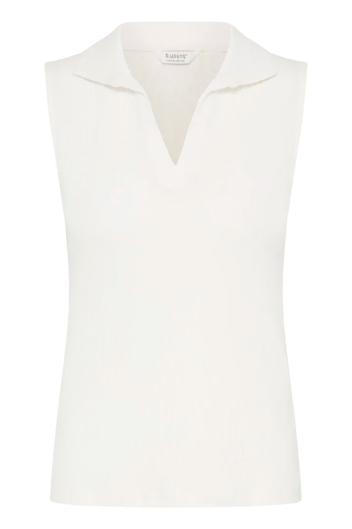 Saimi Polo Top, Marshmallow