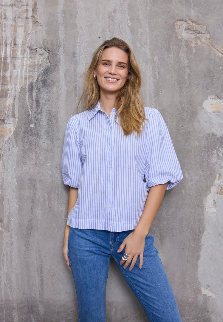 Audrey Shirt, Cloud Dancer