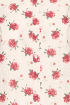 Willa Shirt, White & Red