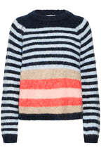 Abena Striped Pullover, Navy Multi