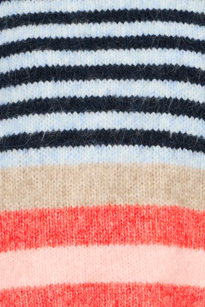 Abena Striped Pullover, Navy Multi
