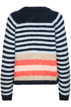 Abena Striped Pullover, Navy Multi