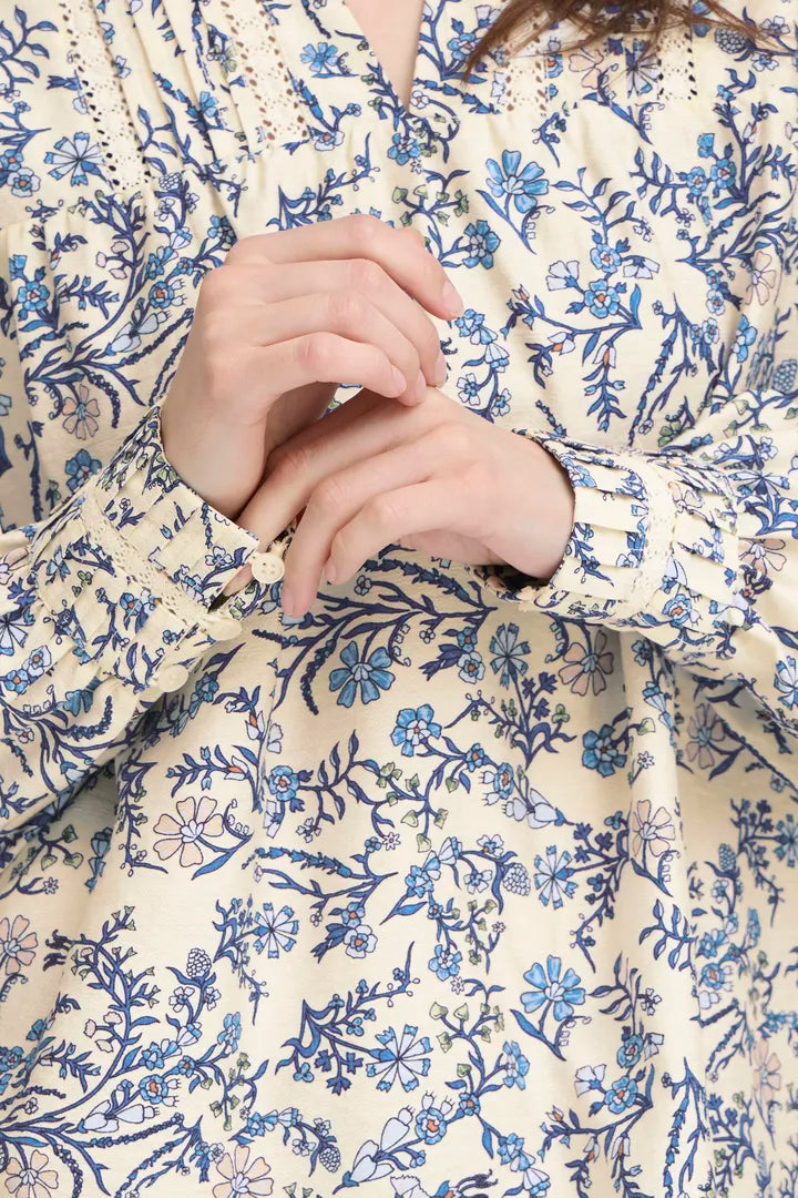 Abrina Blouse, Della Robbia Blue