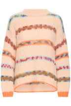 Alaia Pullover, Rose with Stripes