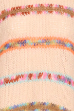 Alaia Pullover, Rose with Stripes