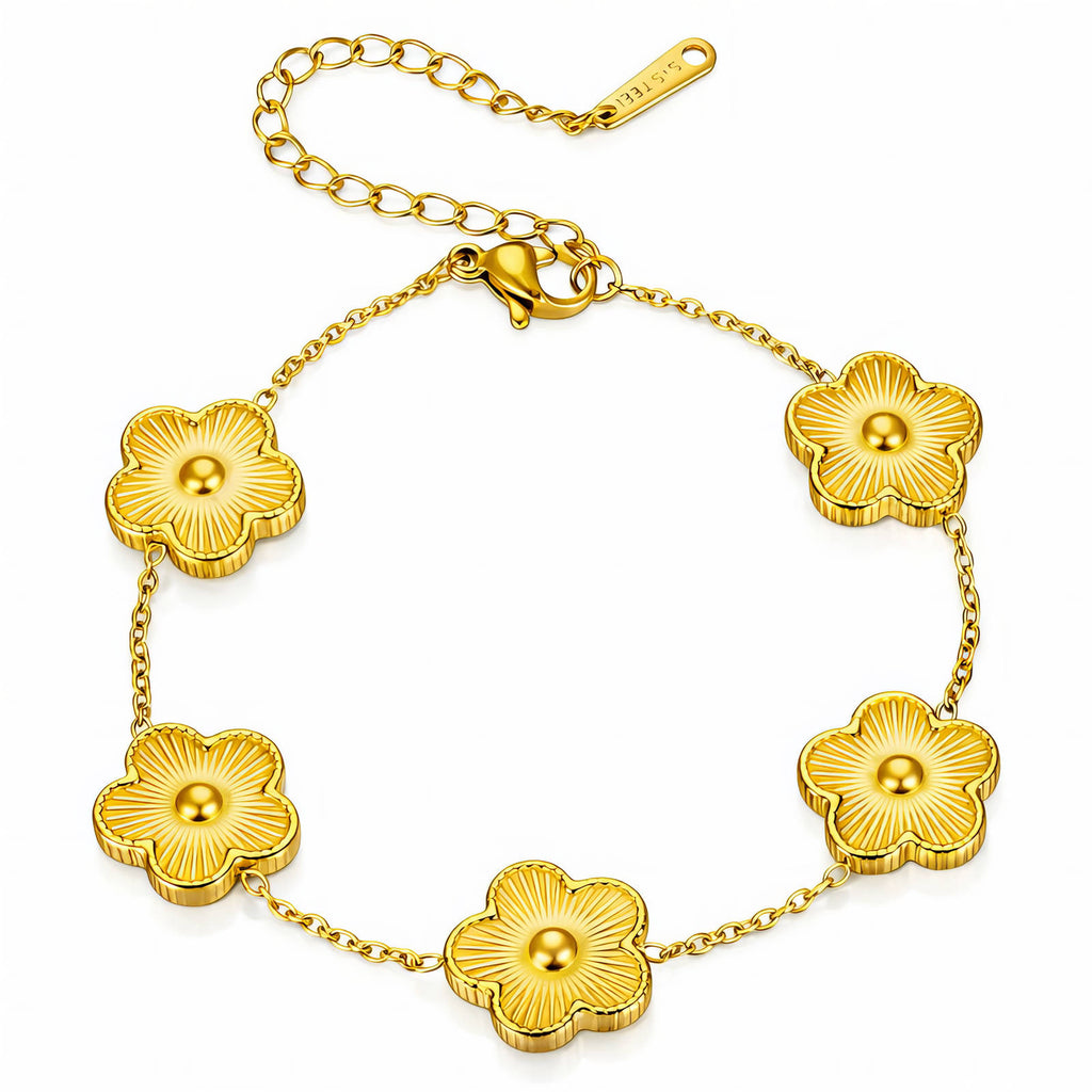 Gold-Plated Flower Meadow Bracelet