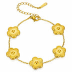 Gold-Plated Flower Meadow Bracelet