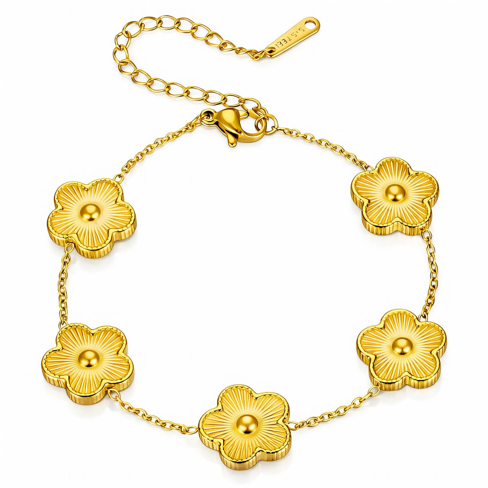 Gold-Plated Flower Meadow Bracelet