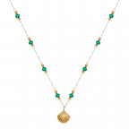 Gold-Plated Seabreeze Shell Charm Necklace