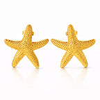 Gold-Plated Starfish Earrings