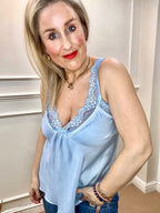 Ali Camisole, Porcelain Blue