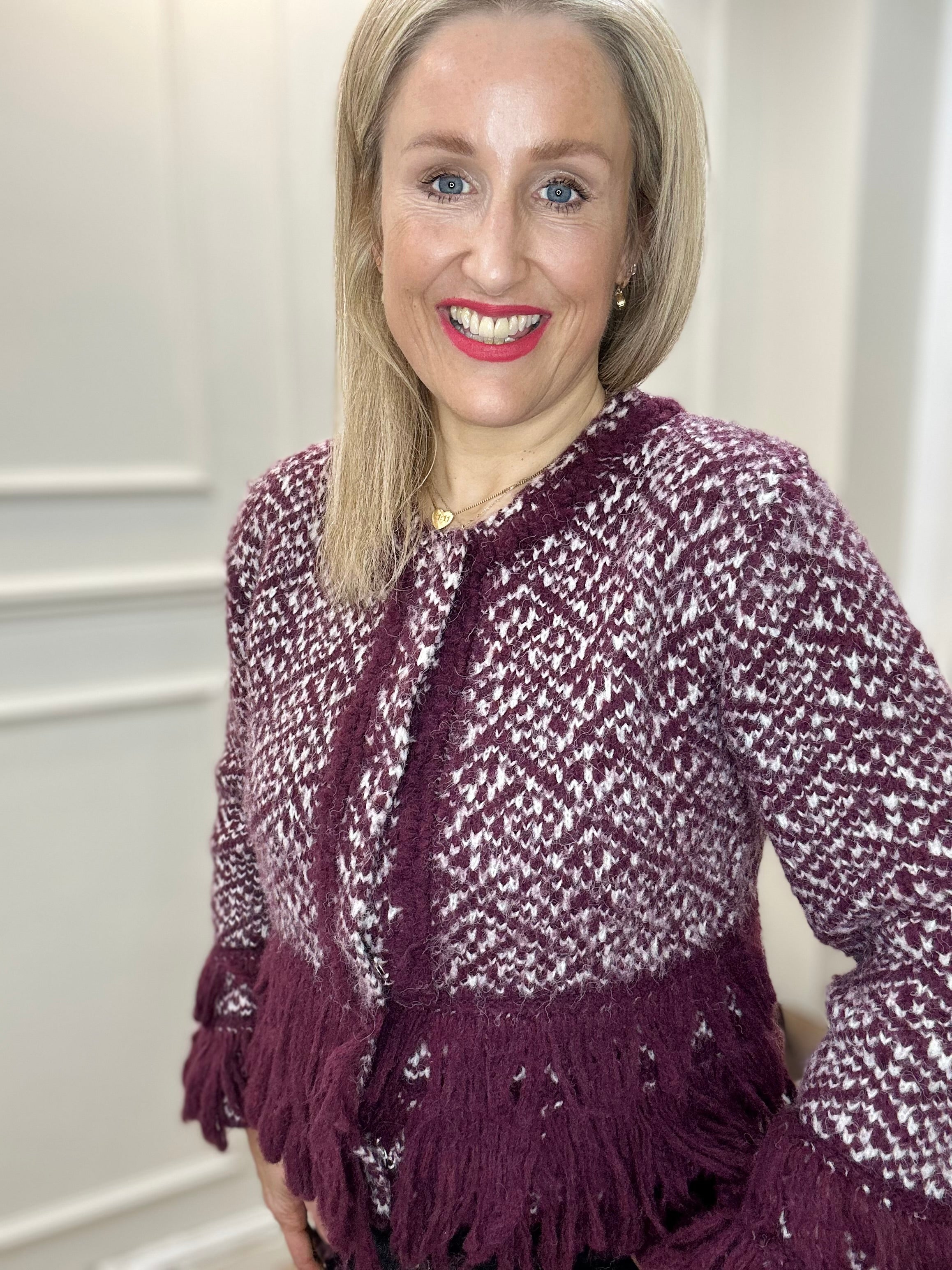 Blair Cardigan, Burgundy