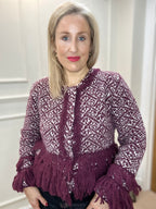 Blair Cardigan, Burgundy