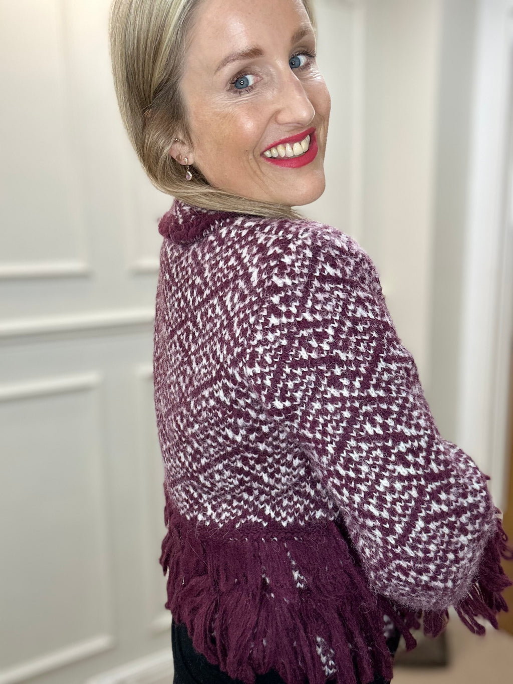 Blair Cardigan, Burgundy