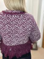 Blair Cardigan, Burgundy