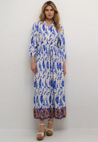 Alora Maxi Dress, Electric Blue Flower