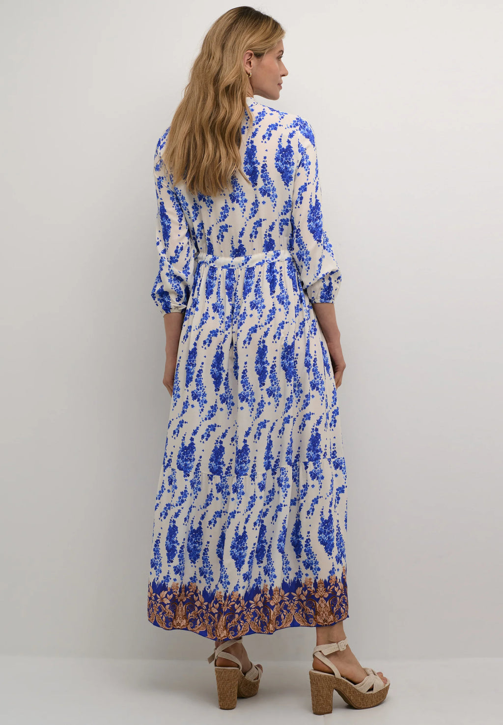 Alora Maxi Dress, Electric Blue Flower