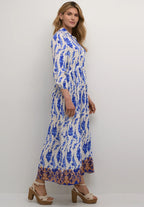 Alora Maxi Dress, Electric Blue Flower