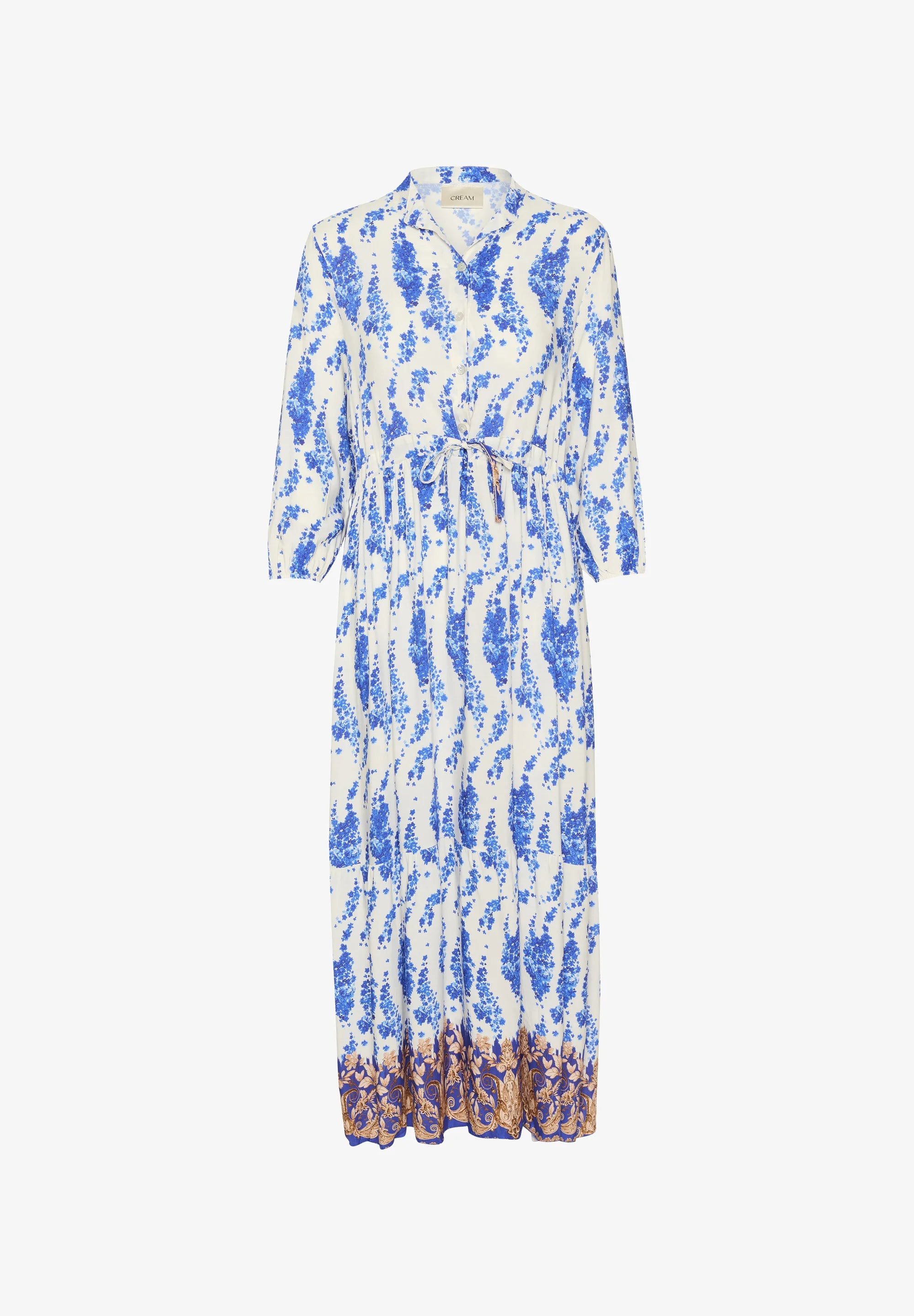 Alora Maxi Dress, Electric Blue Flower