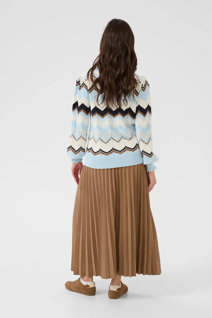 Netes Pullover, Cashmere Blue Zigzag