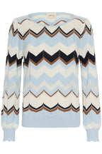 Netes Pullover, Cashmere Blue Zigzag
