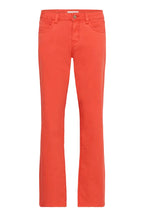 Sophia Straight Twill Jeans, Paprika
