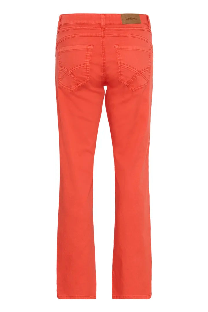 Sophia Straight Twill Jeans, Paprika