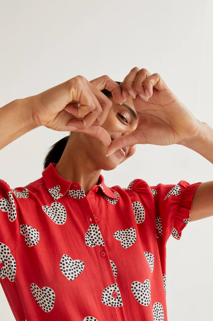 Estela Shirt, Harmony Red