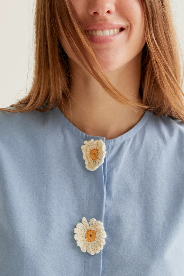 Felicia Shirt, Powder Blue