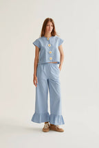 Felicia Shirt, Powder Blue
