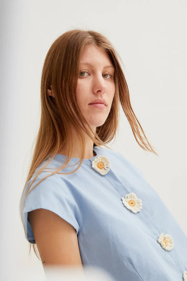 Felicia Shirt, Powder Blue