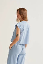 Felicia Shirt, Powder Blue