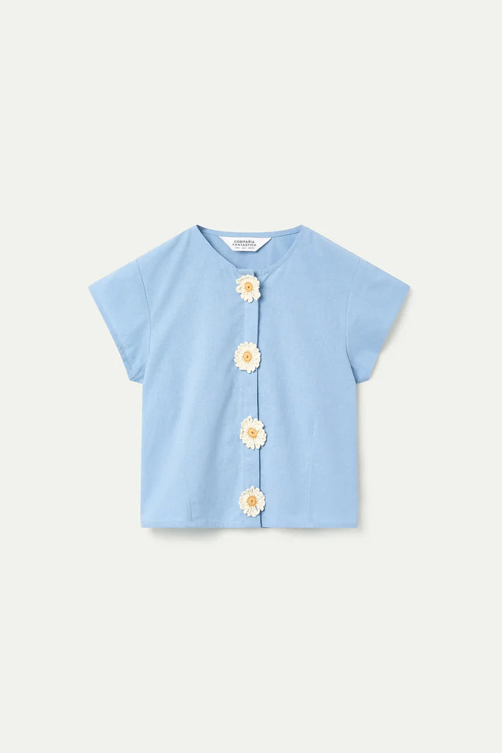 Felicia Shirt, Powder Blue