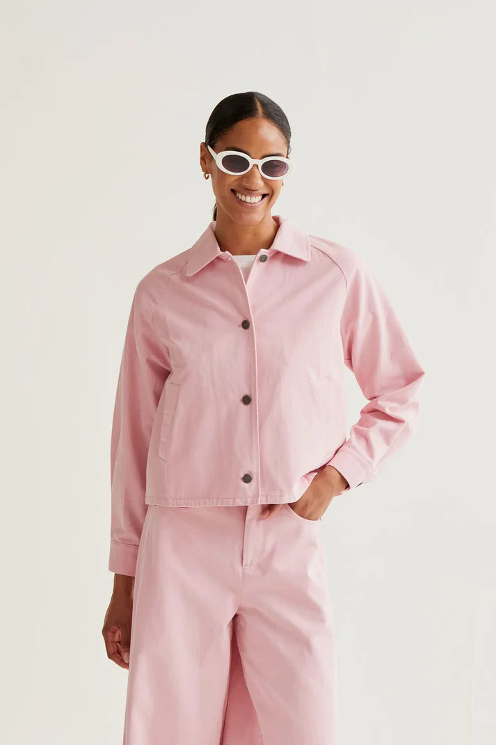 Graciela Shirt Jacket, Pink