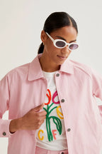 Graciela Shirt Jacket, Pink