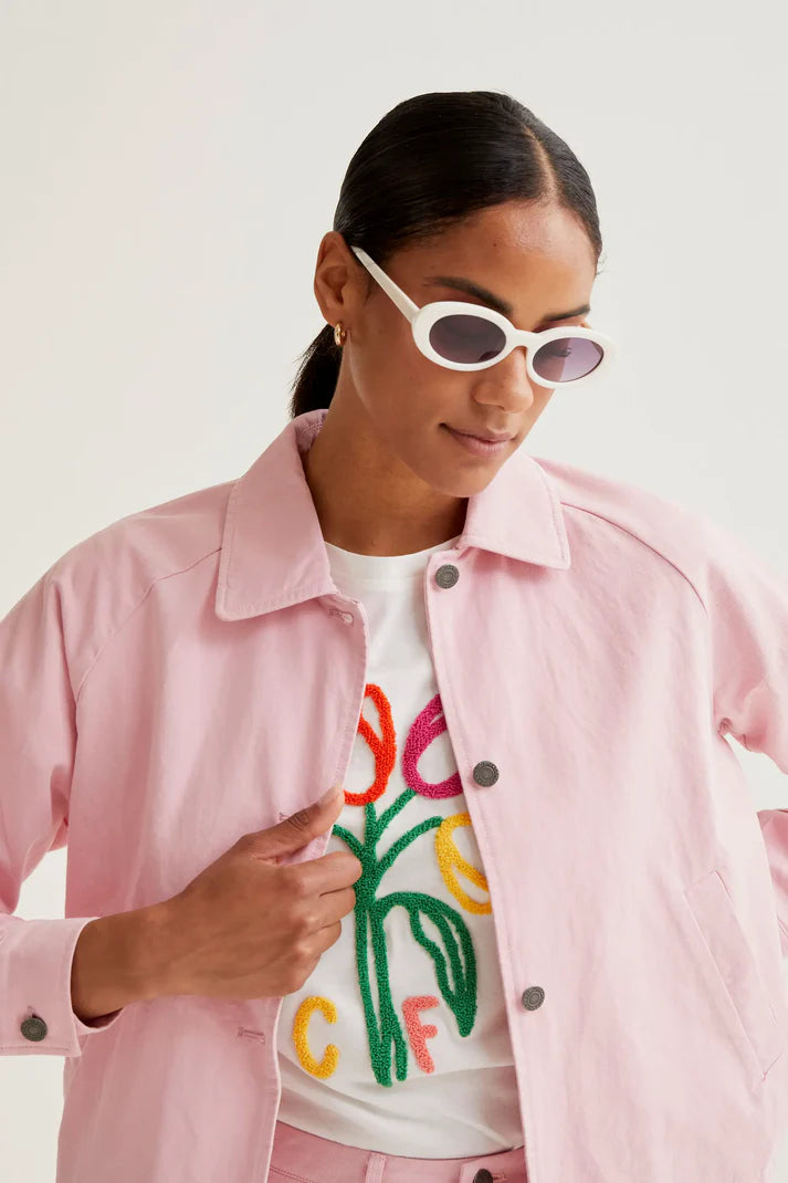 Graciela Shirt Jacket, Pink