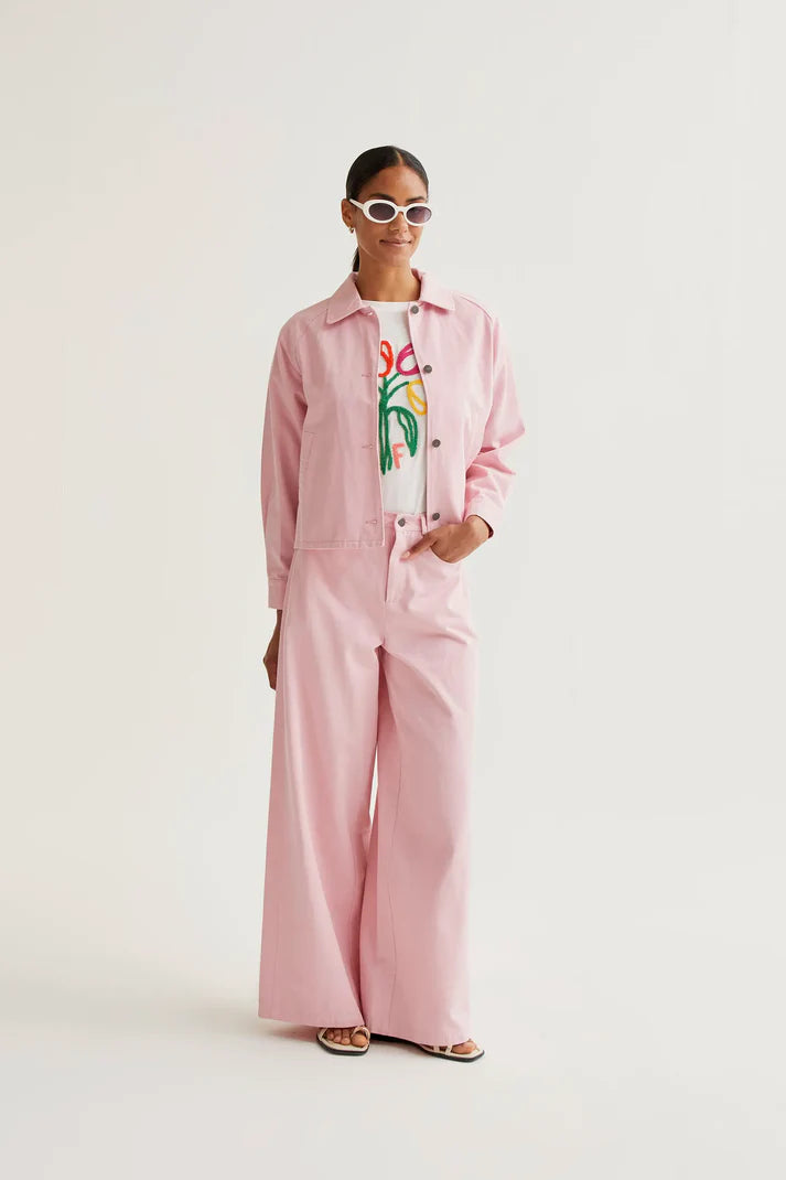 Graciela Shirt Jacket, Pink