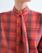 Inés Shirt, Pink Plaid