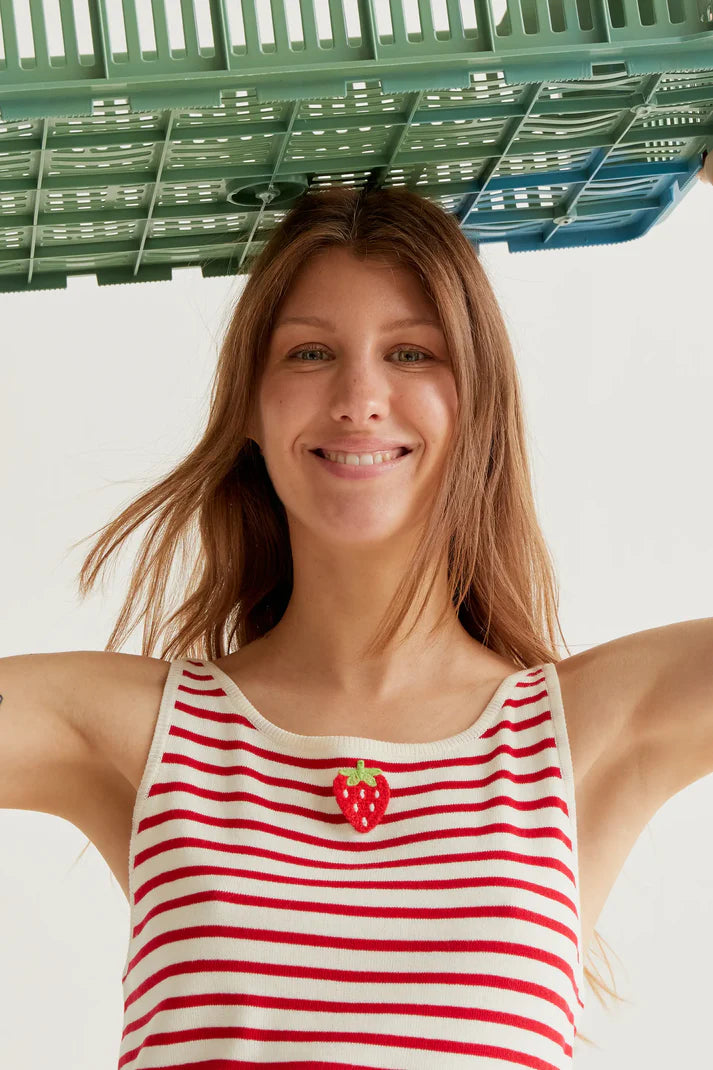 Juana Top, Red Stripes