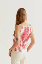 Juana Top, Red Stripes