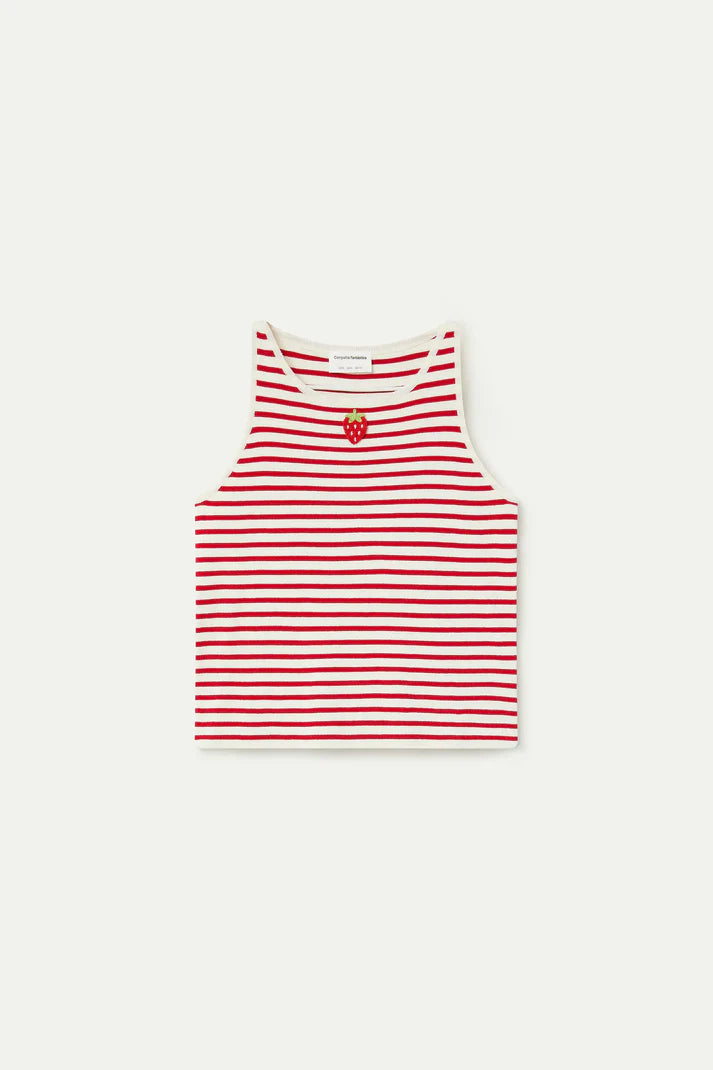 Juana Top, Red Stripes