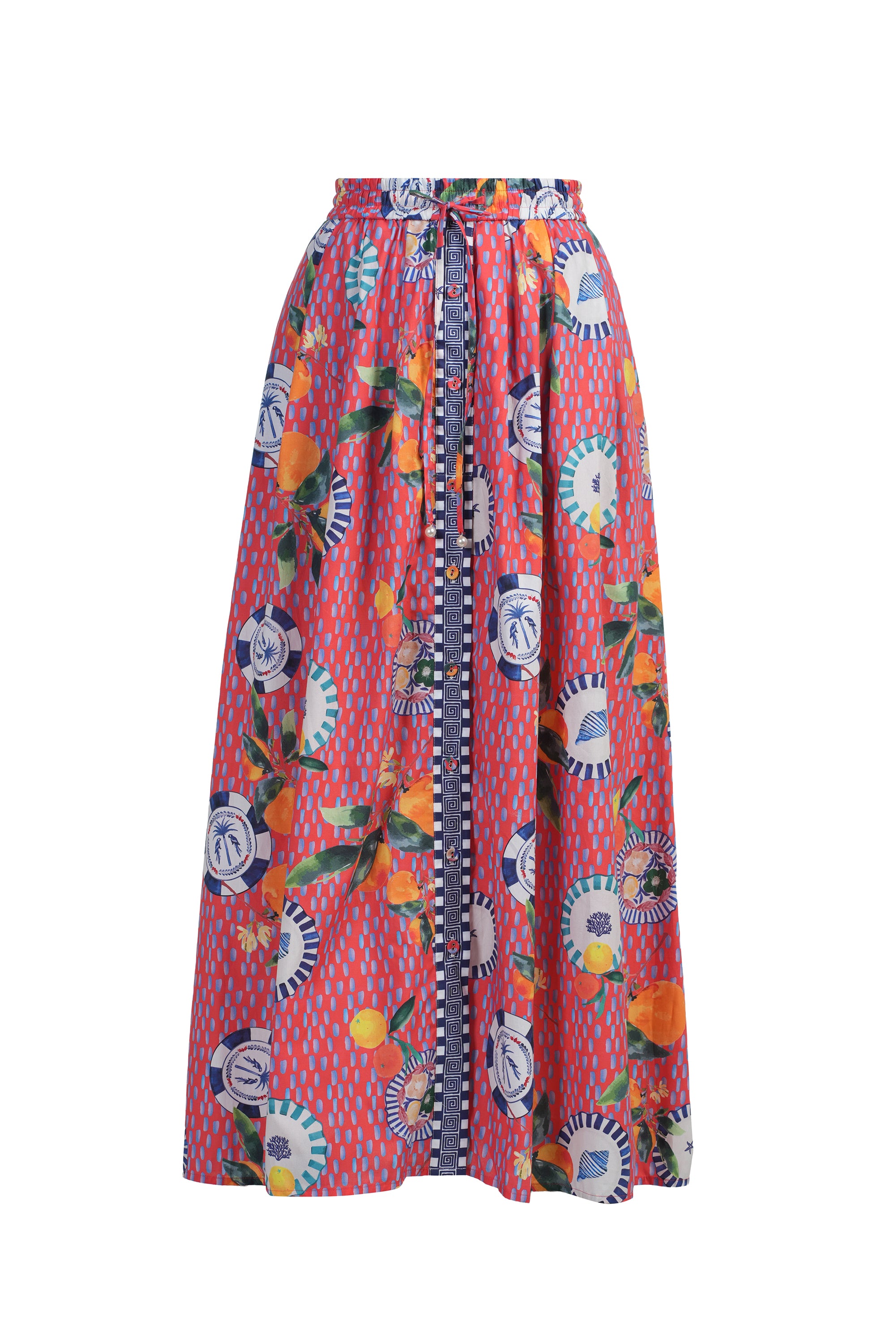 Bernie Skirt, Floral Red